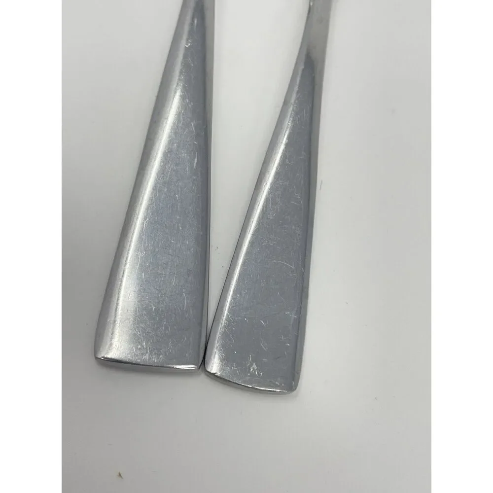Oneida Grayson Glossy Stainless Soup Place Dinner Spoon 7” And Teaspoon 6 3/8”